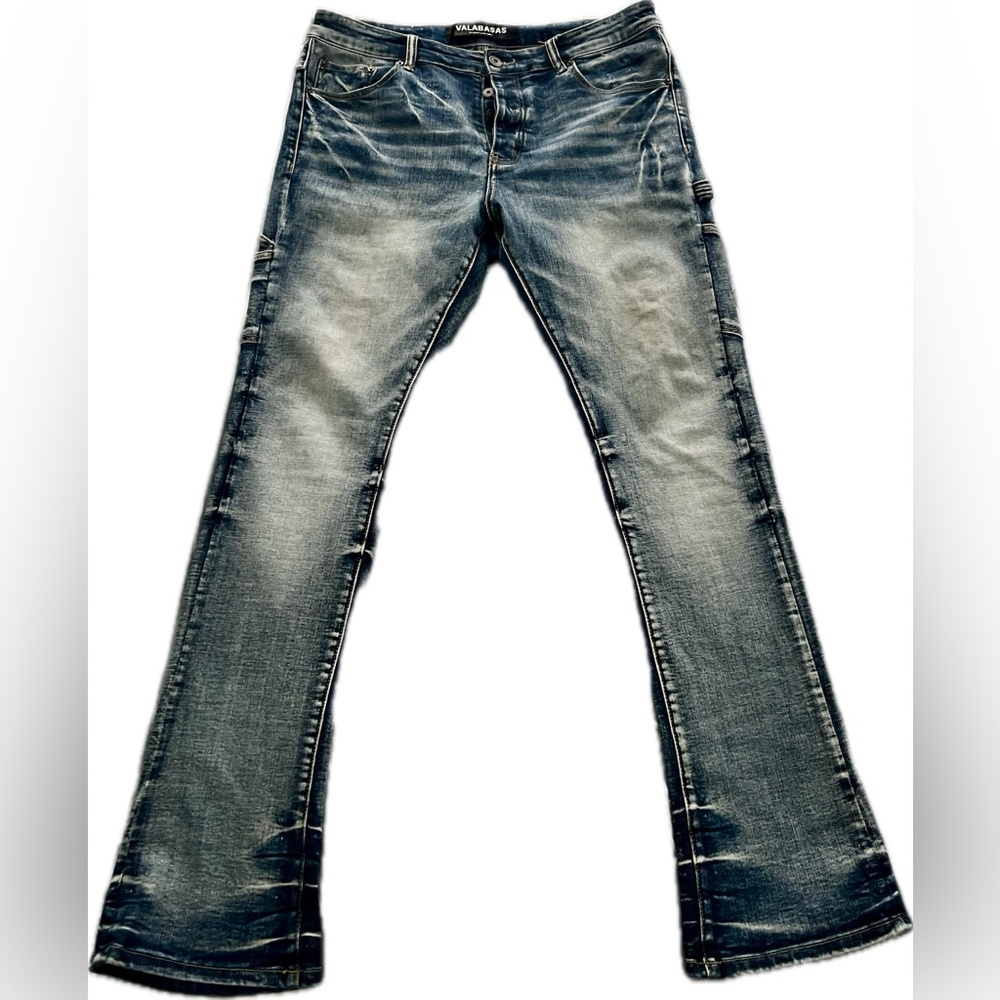 Mens Bootcut Jeans - Washed Black by VILABABAS